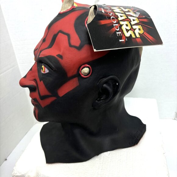 Darth Maul Latex Mask Official Star Wars episode 1 Rubie’s #2541 NWT NOS - Picture 4 of 14